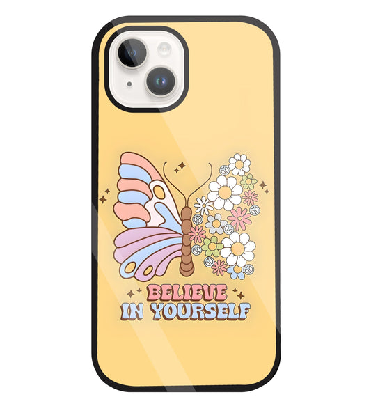 Believe In Yourself Glass Case For Apple iPhone 15