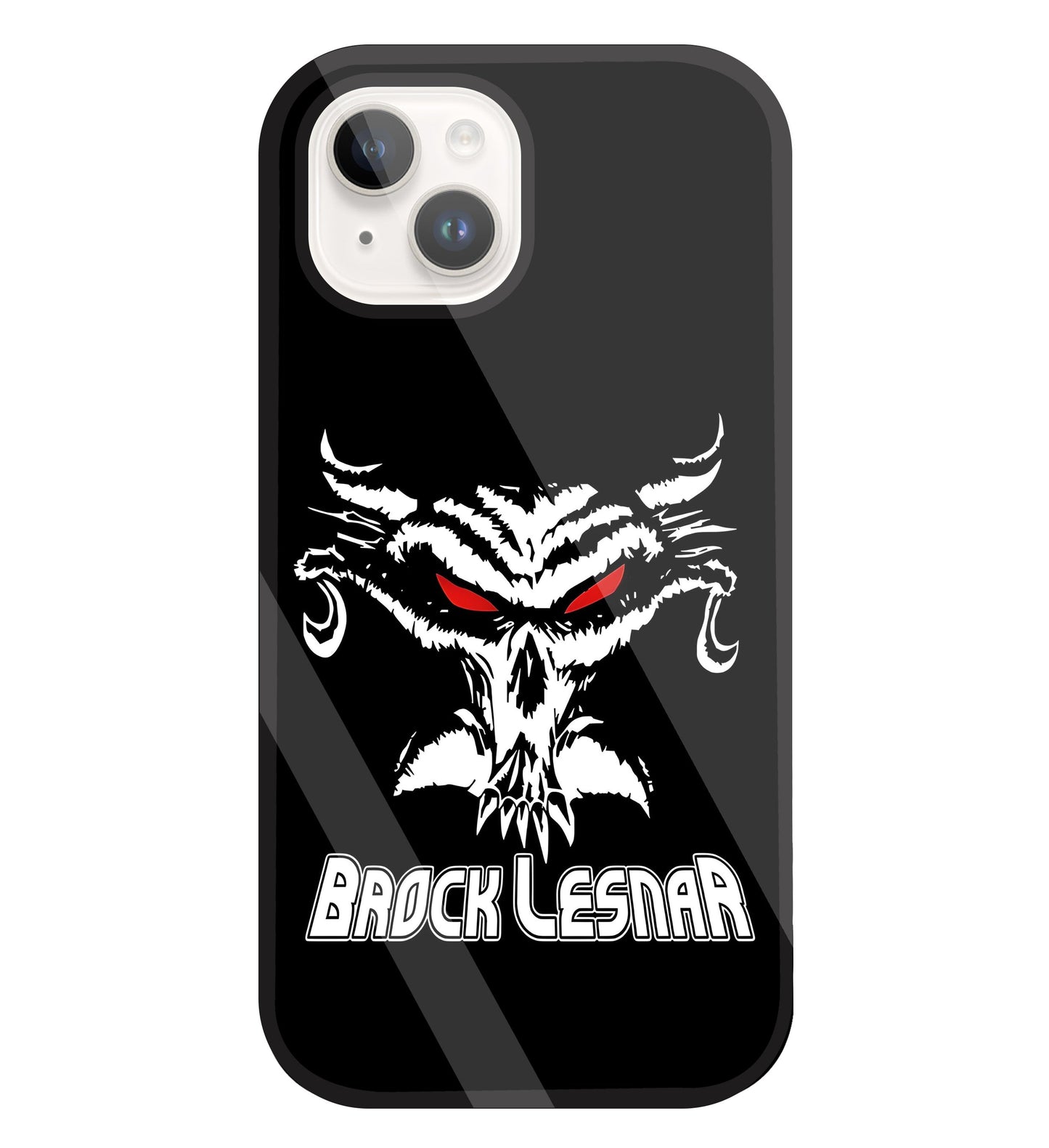 Brock Lesnar WWE Glass Case For Apple iPhone 15