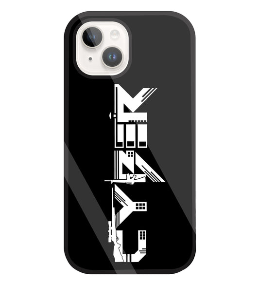 Cyber Gun Glass Case For Apple iPhone 15