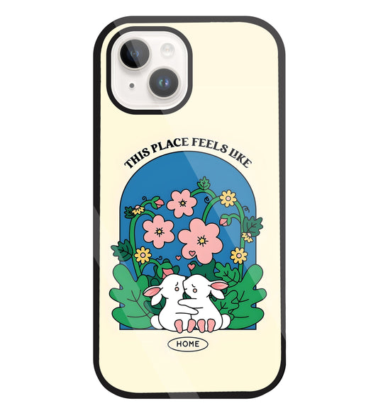 Feels Like Home Glass Case For Apple iPhone 15