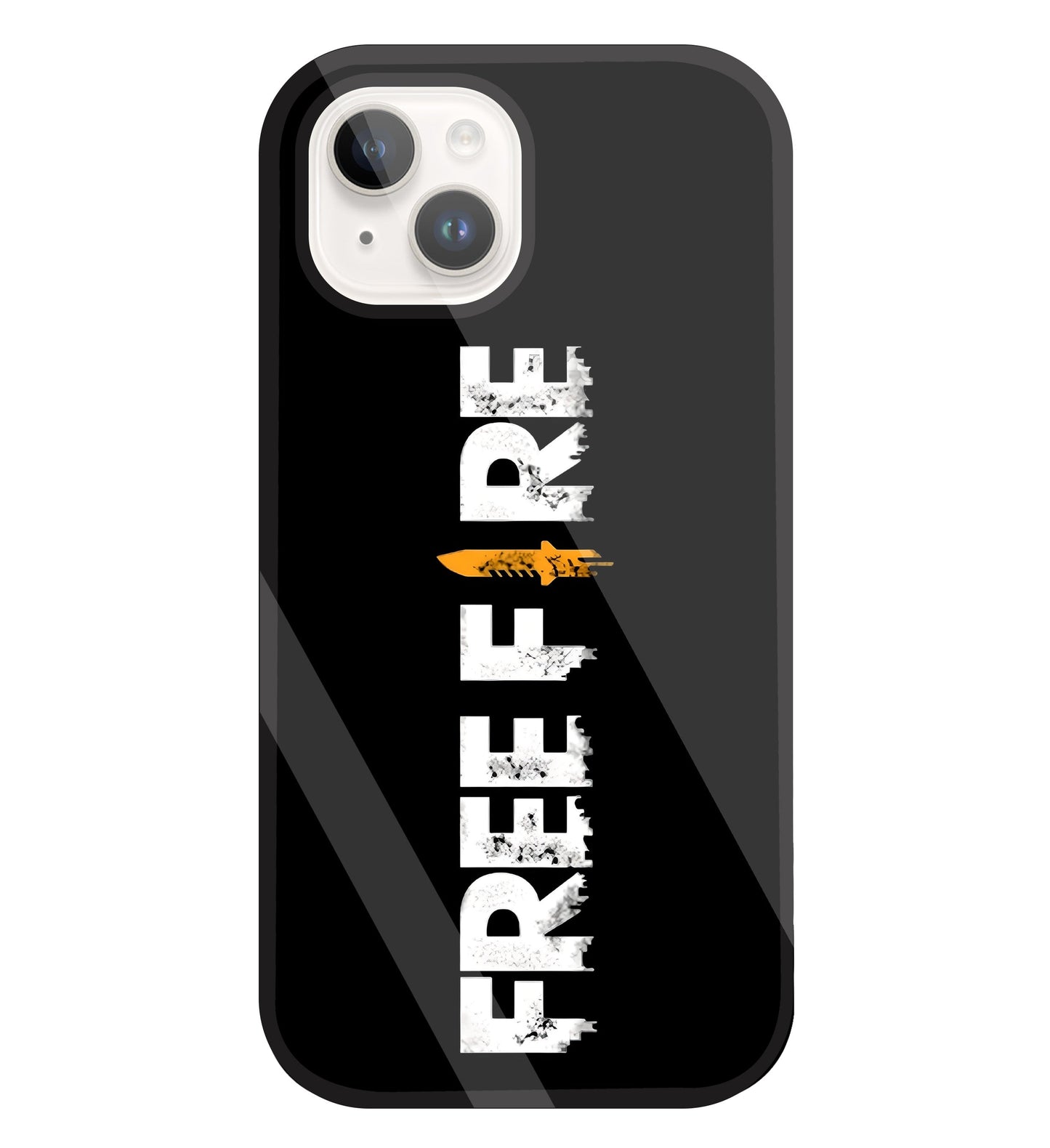 Free Fire Glass Case For Apple iPhone 15