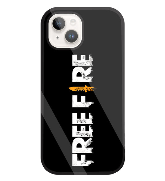 Free Fire Glass Case For Apple iPhone 15