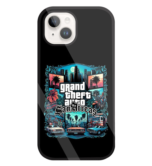 GTA Sanareas Glass Case For Apple iPhone 15