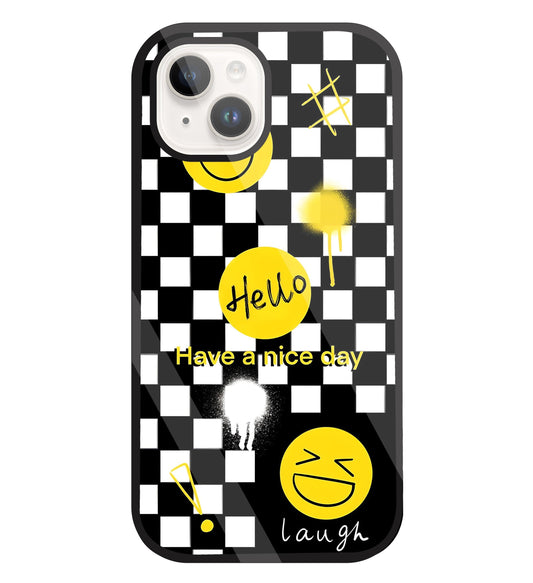 Have A Nice Day Glass Case For Apple iPhone 15