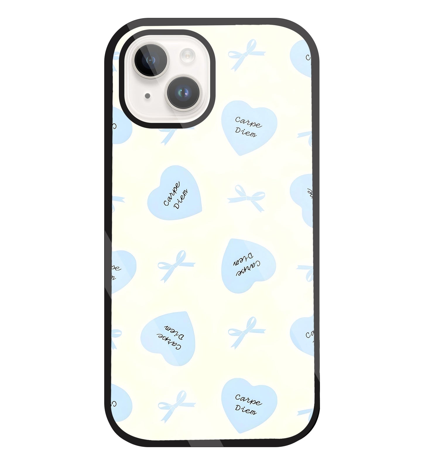 Heart Carpe Diem Glass Case For Apple iPhone 15