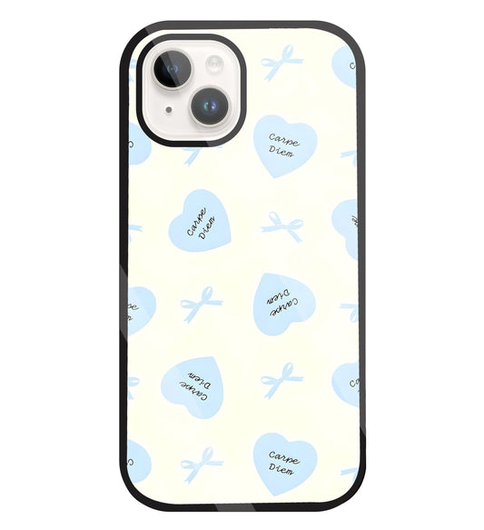 Heart Carpe Diem Glass Case For Apple iPhone 15