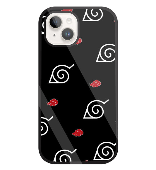 Itachi sharigan Sign Glass Case For Apple iPhone 15