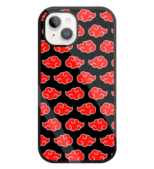 Japanese Clouds Seamless Pattern Glass Case For Apple iPhone 15