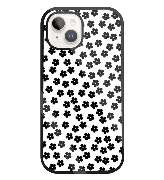 Multiple Daisy flowers Glass Case For Apple iPhone 15