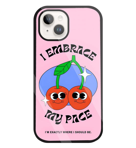 My Pace Glass Case For Apple iPhone 15