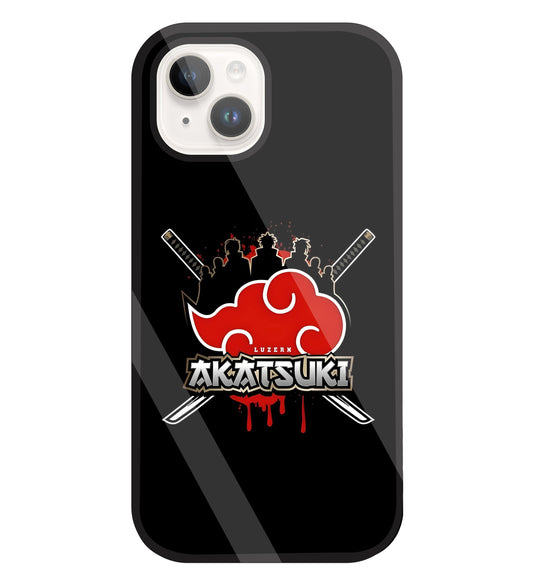 Naruto - Akatsuki Glass Case For Apple iPhone 15