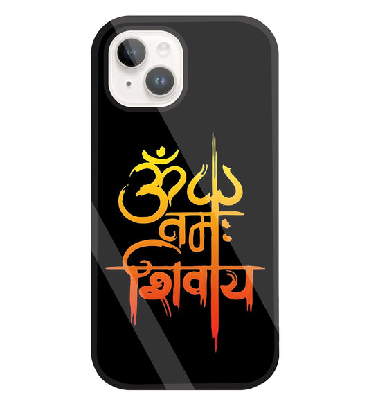 Om Namah Shivaye Glass Case For Apple iPhone 15