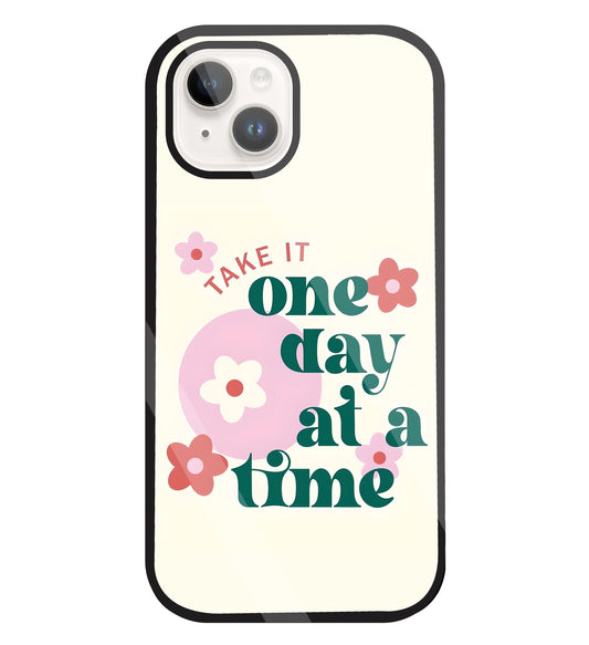 One Day A Good Time Glass Case For Apple iPhone 15