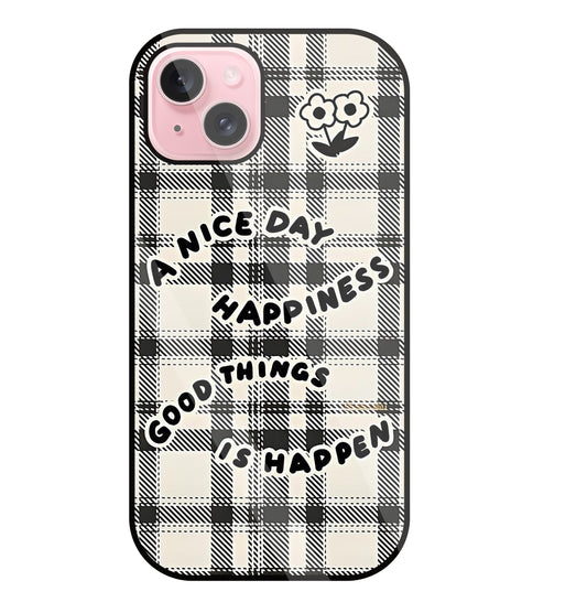 A Nice Day Glass Case For Apple iPhone 15 Plus