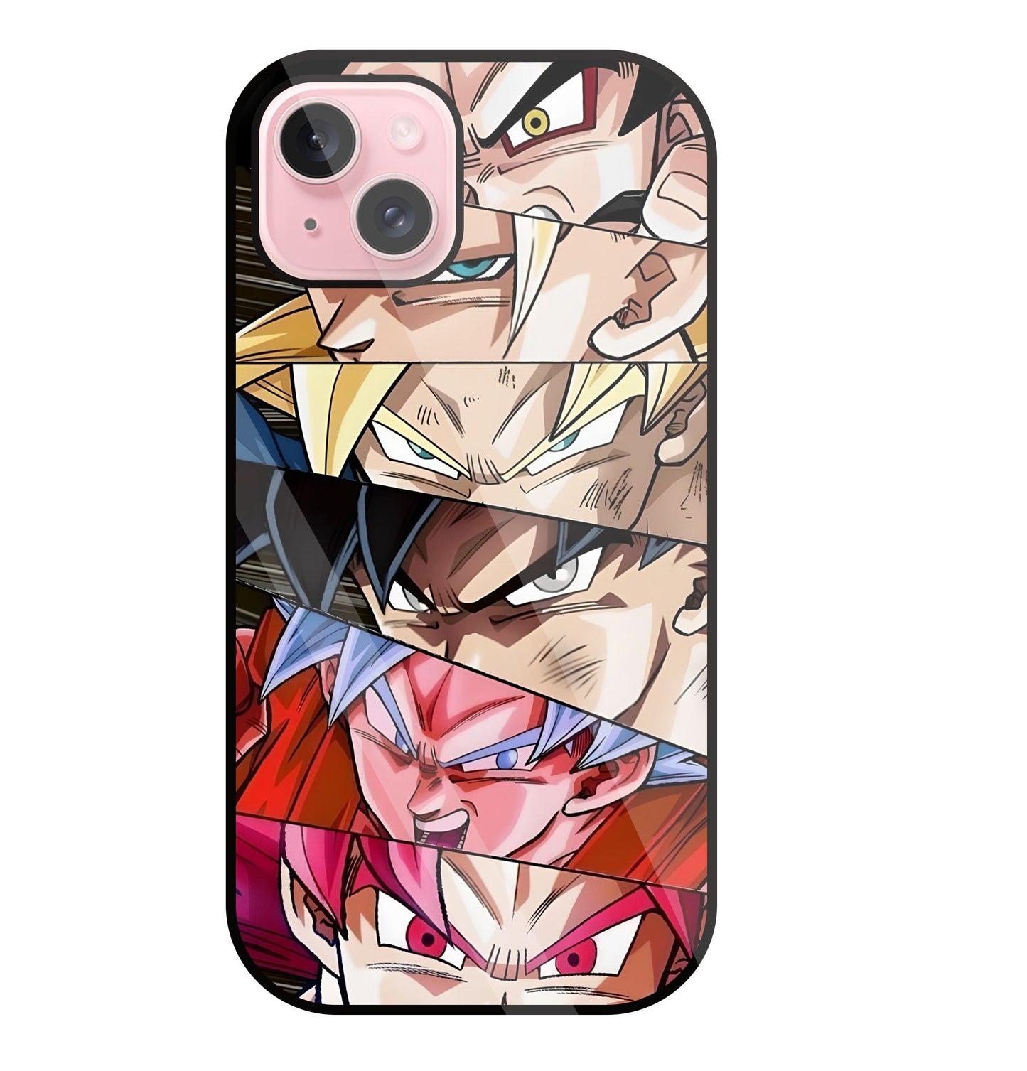 All Super Saiyan Glass Case For Apple iPhone 15 Plus