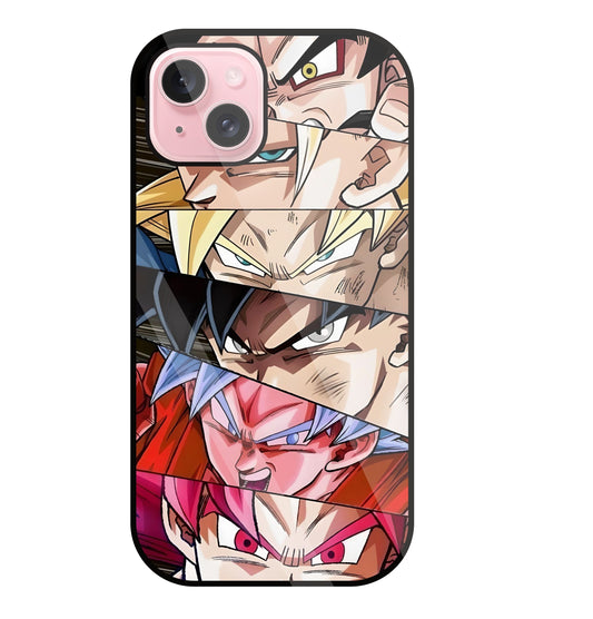 All Super Saiyan Glass Case For Apple iPhone 15 Plus