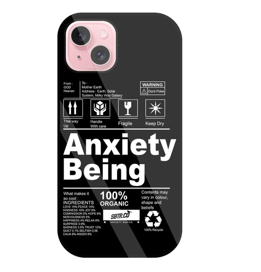 Anxiety Being Glass Case For Apple iPhone 15 Plus