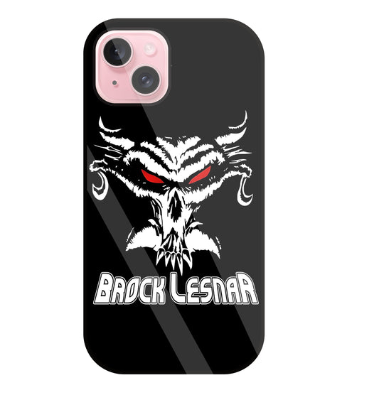 Brock Lesnar WWE Glass Case For Apple iPhone 15 Plus
