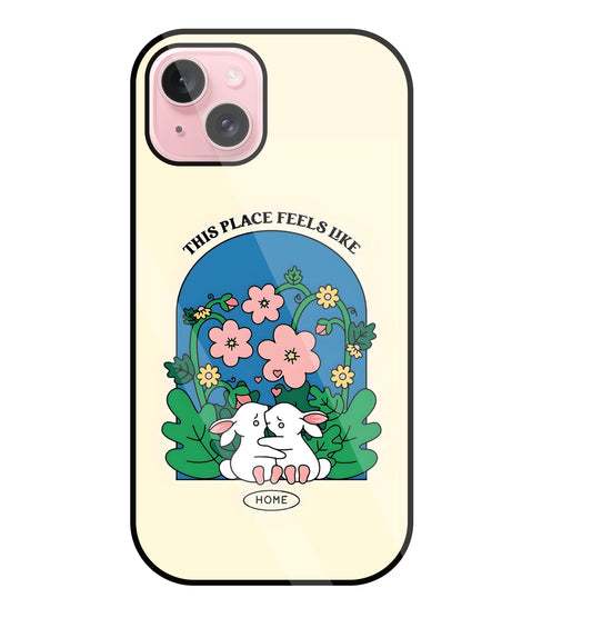 Feels Like Home Glass Case For Apple iPhone 15 Plus