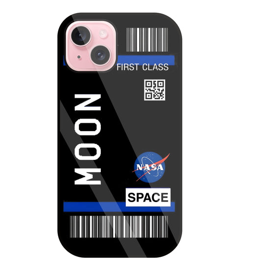 First Class Nasa Glass Case For Apple iPhone 15 Plus