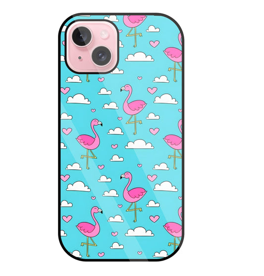Flymingo Glass Case For Apple iPhone 15 Plus