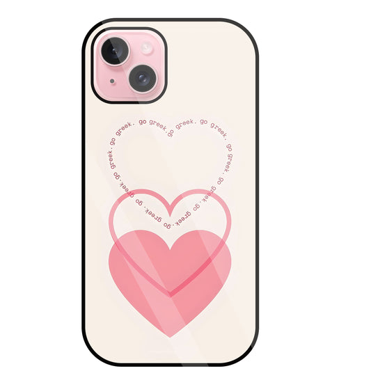 Heart Glass Case For Apple iPhone 15 Plus