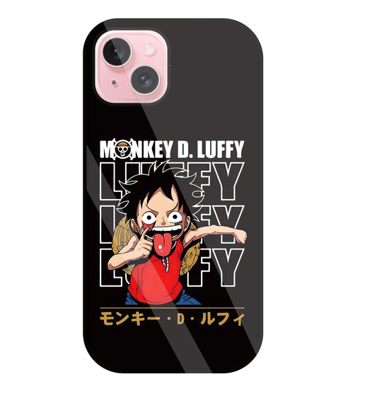 Monkey D Glass Case For Apple iPhone 15 Plus