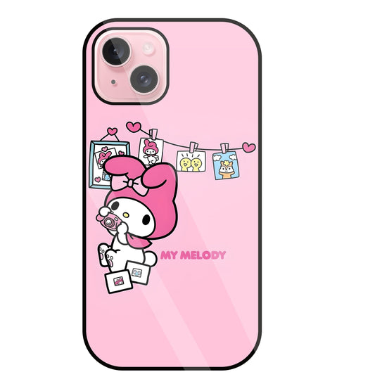 My Melody Glass Case For Apple iPhone 15 Plus