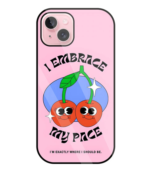 My Pace Glass Case For Apple iPhone 15 Plus