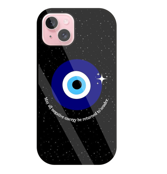 Negative Energy Return Glass Case For Apple iPhone 15 Plus