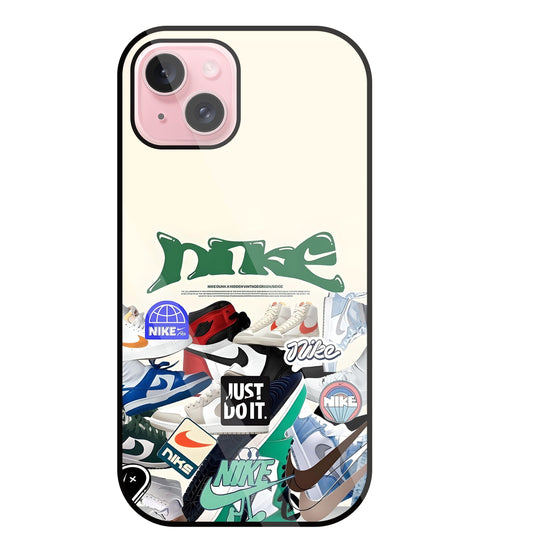 Nike Shoes Glass Case For Apple iPhone 15 Plus