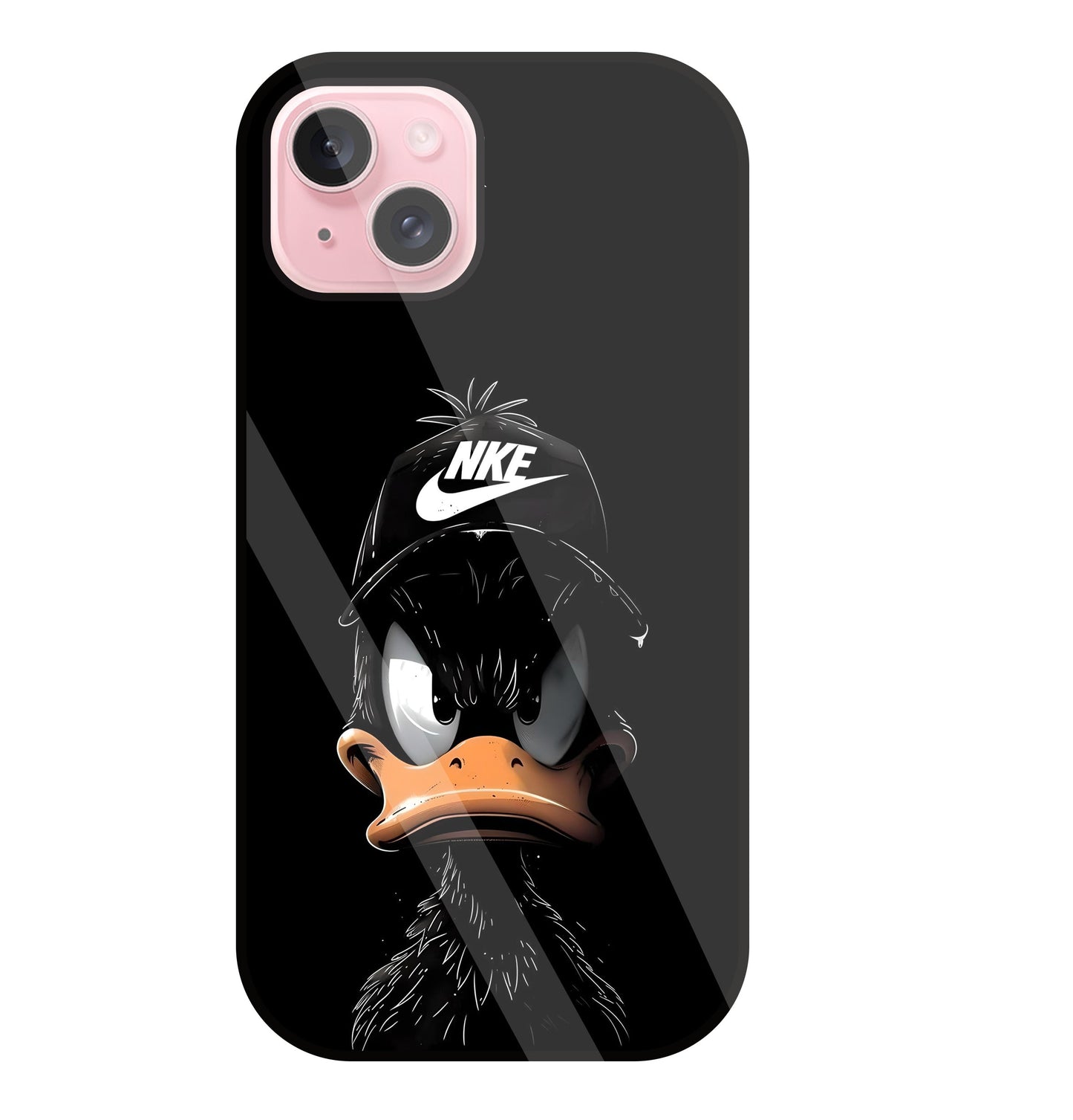 Nike Toon Duck Glass Case For Apple iPhone 15 Plus