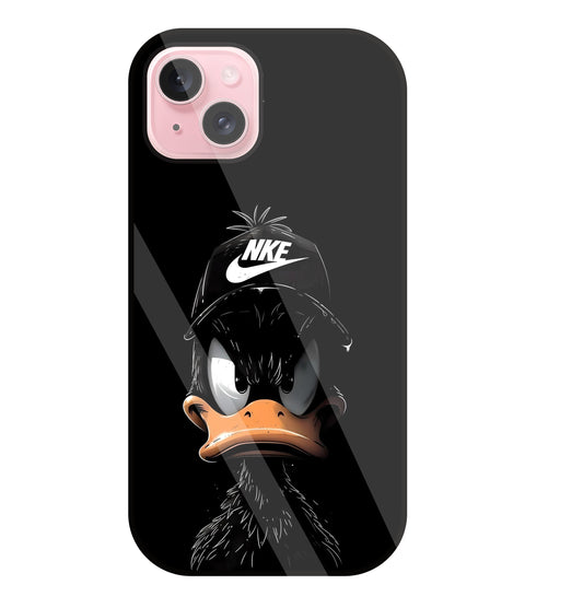 Nike Toon Duck Glass Case For Apple iPhone 15 Plus