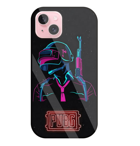 Pubg Glass Case For Apple iPhone 15 Plus