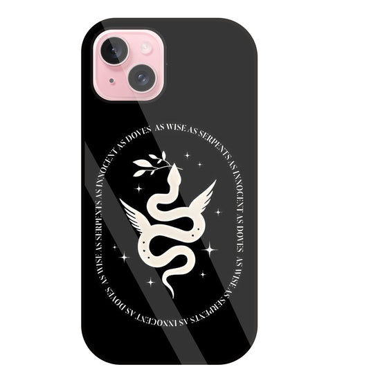 Snakestress Glass Case For Apple iPhone 15 Plus