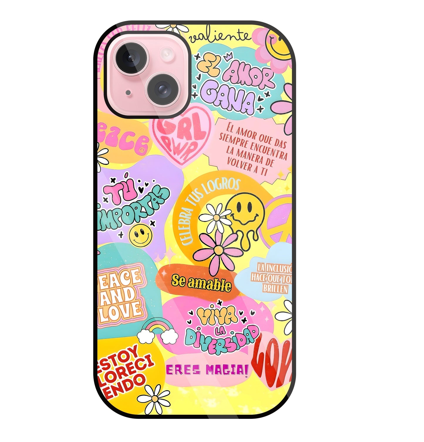 Sunflower Vibes Glass Case For Apple iPhone 15 Plus