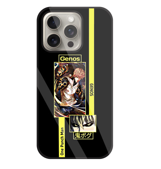 Genos Attack on Titan Glass Case For Apple iPhone 15 Pro