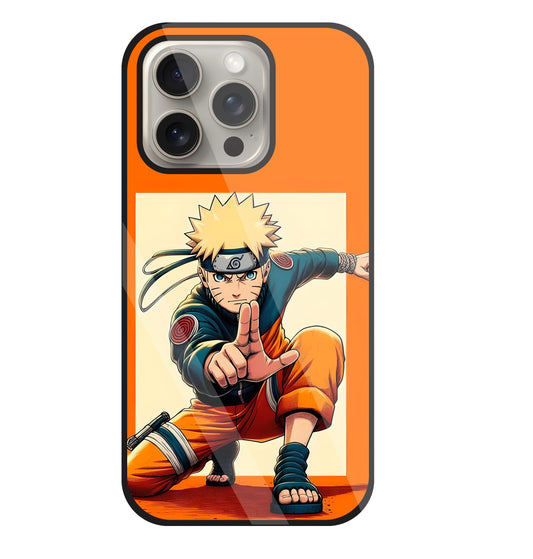 Cute Naruto Glass Case For Apple iPhone 15 Pro