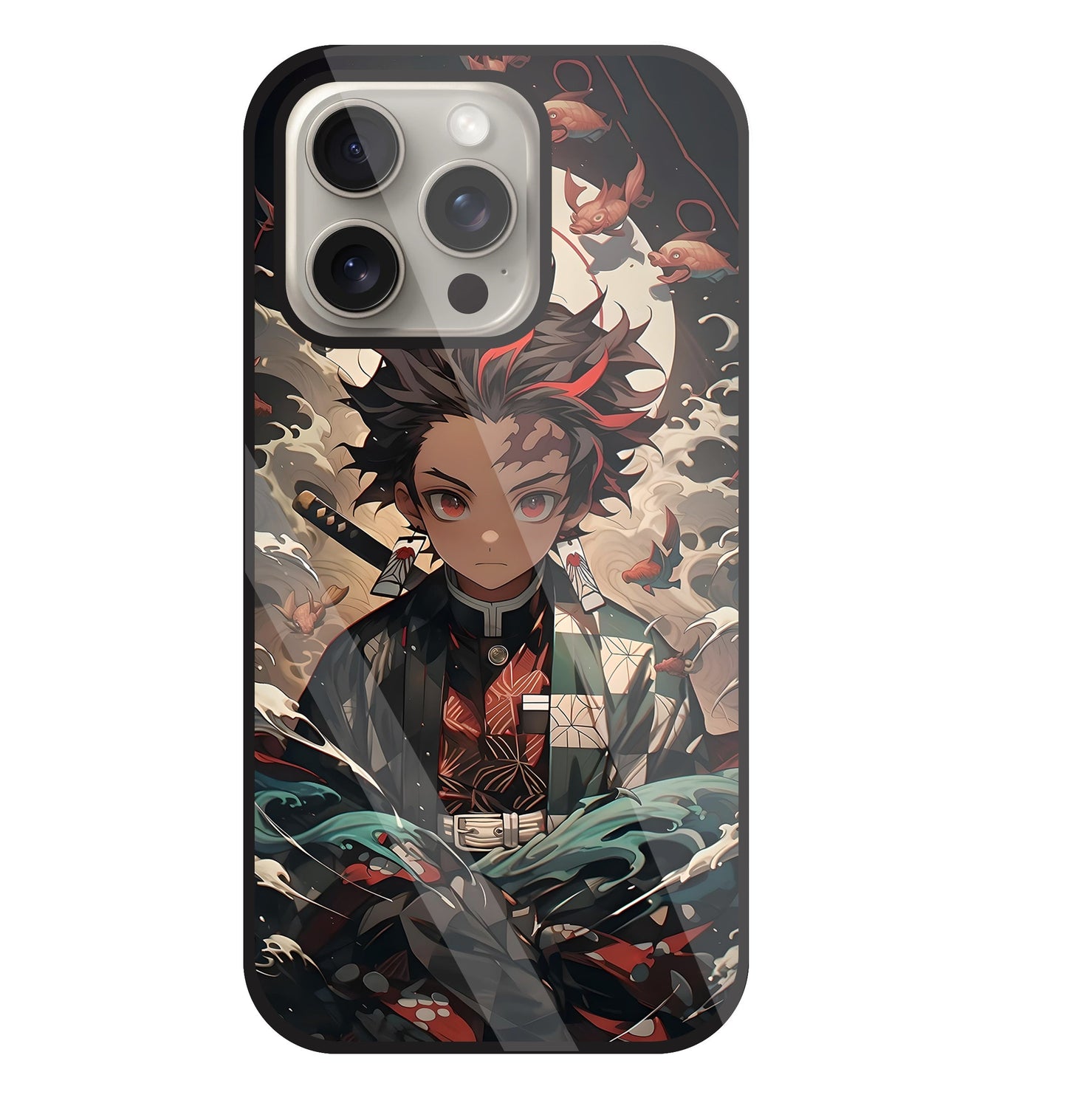 Demon Slayer Glass Case For Apple iPhone 15 Pro