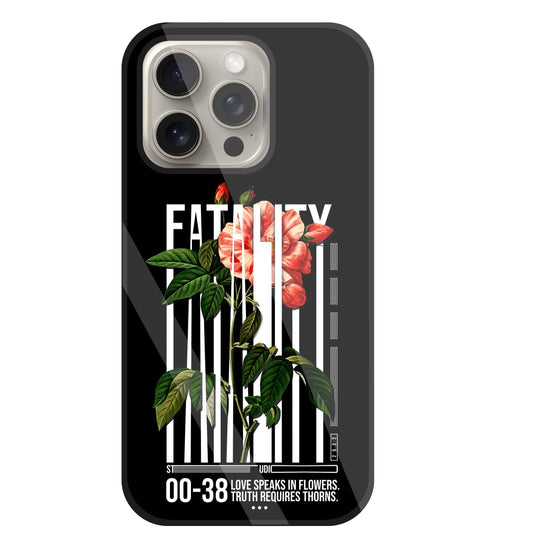 Fatality Flower Glass Case For Apple iPhone 15 Pro