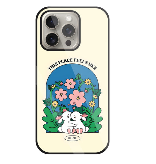 Feels Like Home Glass Case For Apple iPhone 15 Pro