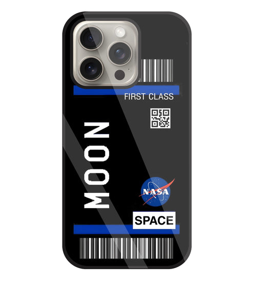 First Class Nasa Glass Case For Apple iPhone 15 Pro