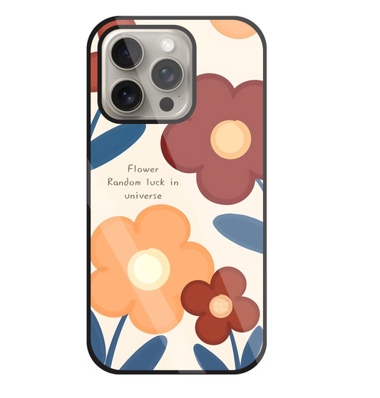 Flower Random Luck Glass Case For Apple iPhone 15 Pro