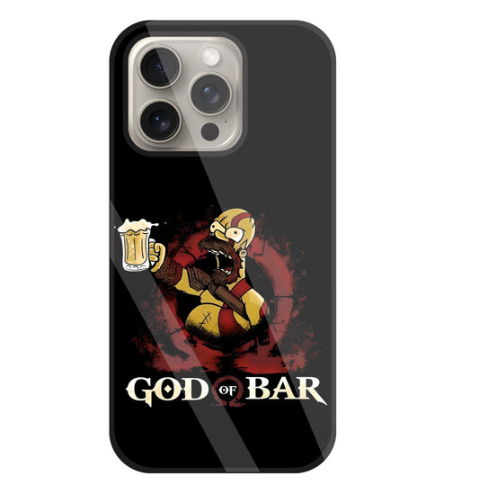 God Of Bar Glass Case For Apple iPhone 15 Pro