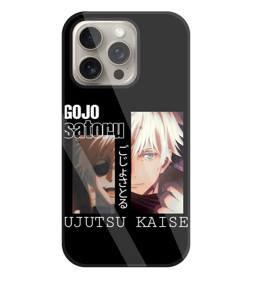 Gojo And Kaisen Glass Case For Apple iPhone 15 Pro