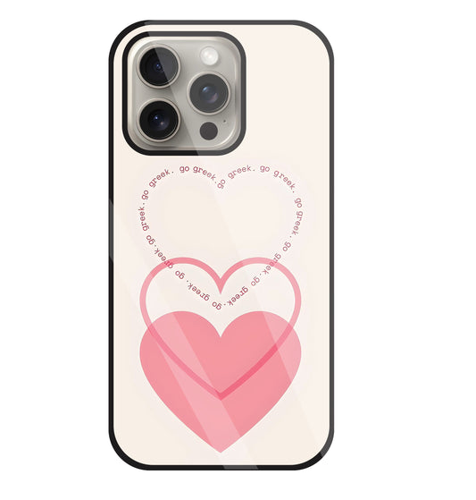 Heart Glass Case For Apple iPhone 15 Pro