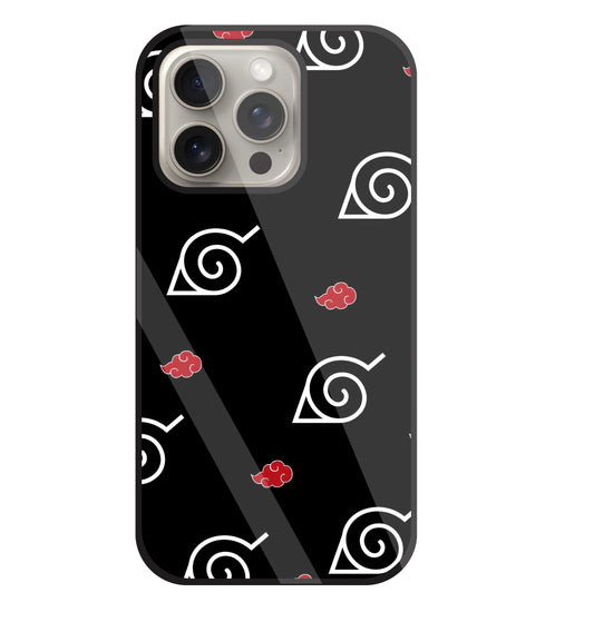 Itachi sharigan Sign Glass Case For Apple iPhone 15 Pro