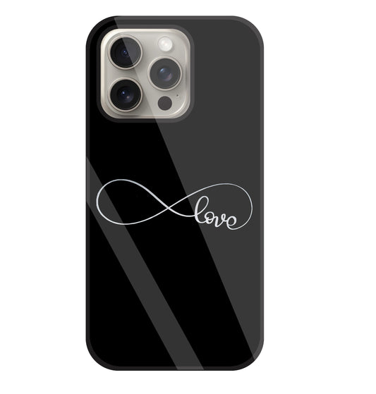 Love Symbol Glass Case For Apple iPhone 15 Pro