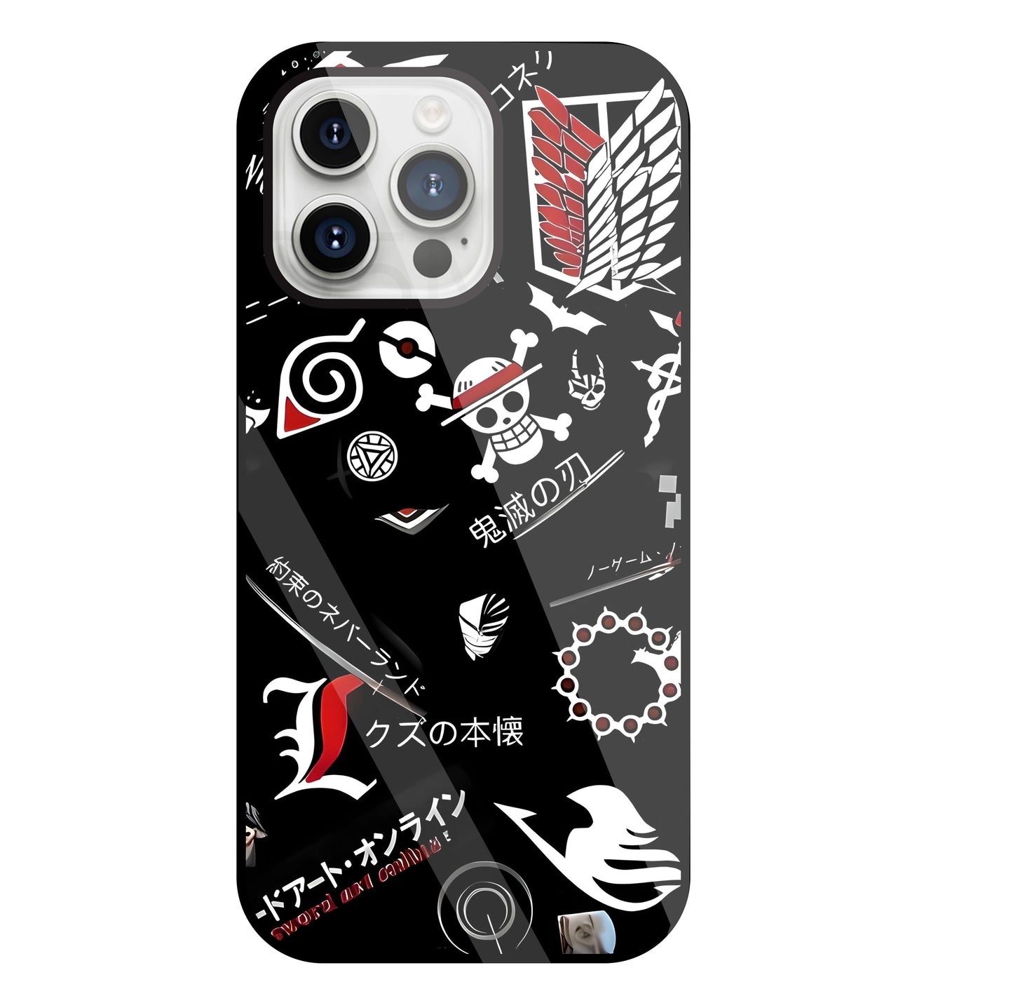 Anime Mashup  Glass Case For Apple iPhone 15 Pro Max