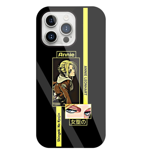 Annie Attack on Titan  Glass Case For Apple iPhone 15 Pro Max